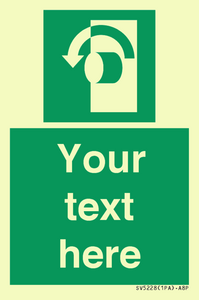 Custom Turn Anti-Clockwise Sign